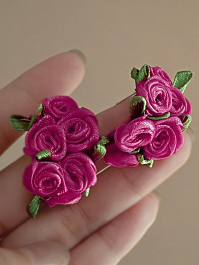 Flower Shape Drop Earrings