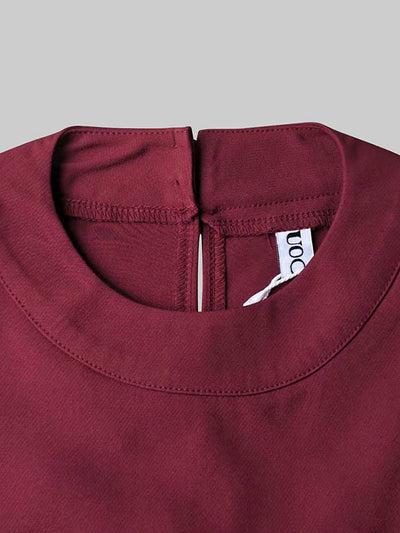 Long Sleeves Loose Solid Color Round-Neck Hoodies&Sweatshirt Tops