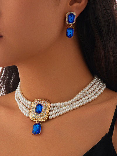 Geometric Drop Earrings Necklaces Accessories