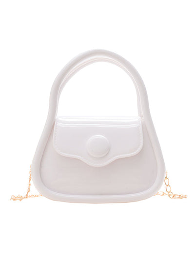 Chains Solid Color Crossbody Bags Satchels