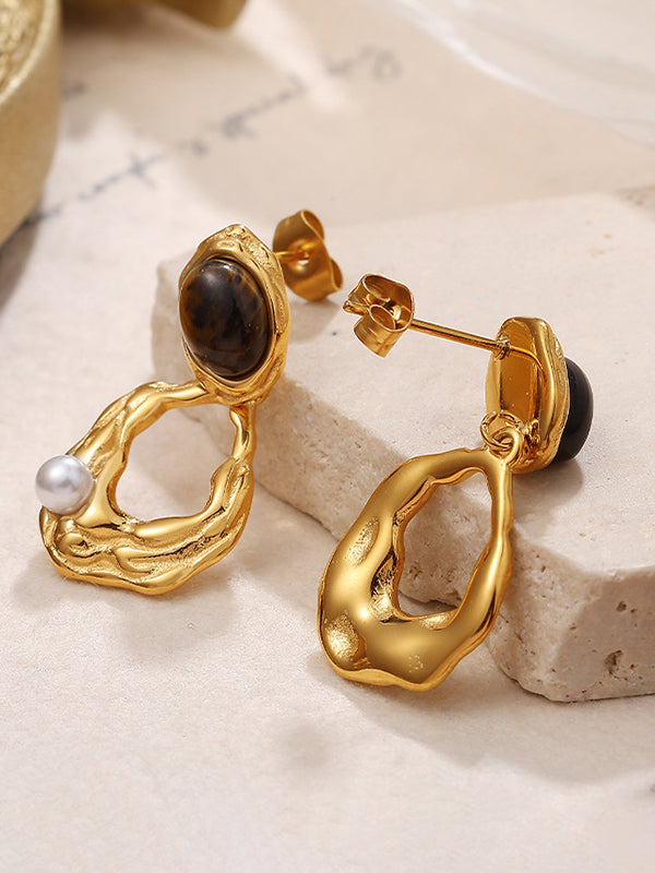 Geometric Drop Earrings