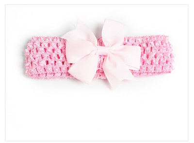 fashion bow knot polyester cotton hollow out hair band