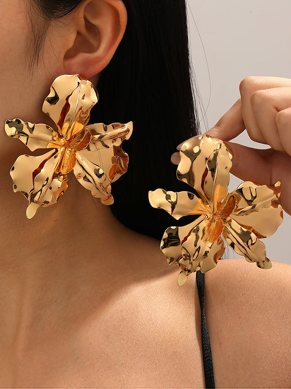 Flower Shape Drop Earrings