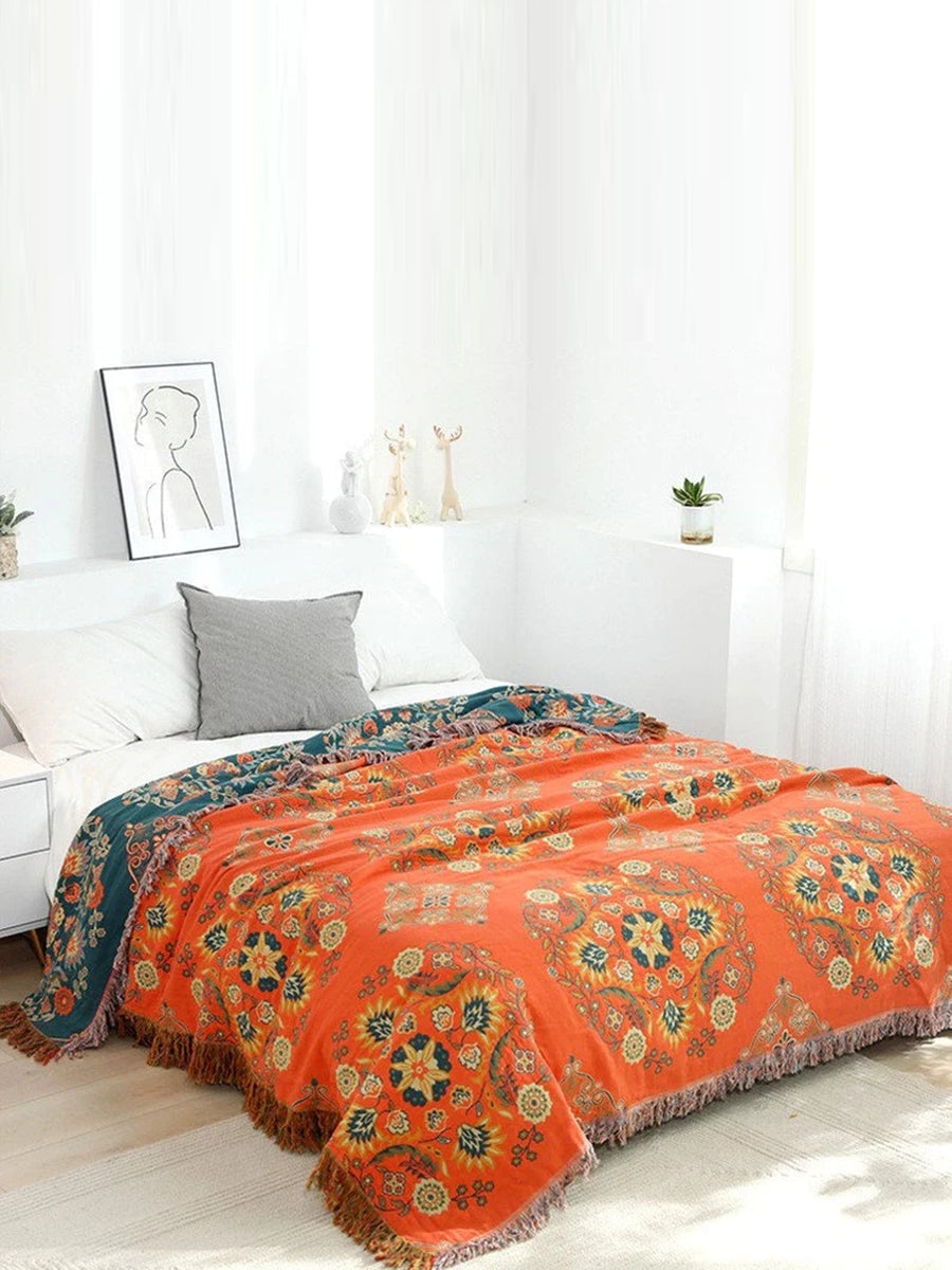 Cotton Queen Bedcover Sofa Blanket