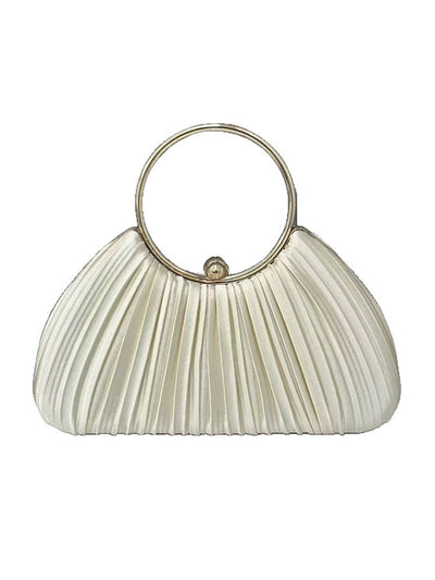 Chains Lock Pleated Crossbody Bags Evening Bags & Clutches