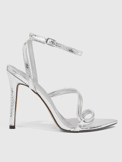 Belt Buckle Hollow Split-Joint Pumps Sandals