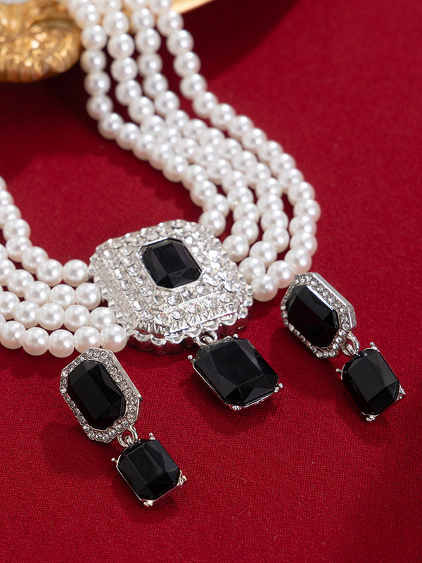 Geometric Drop Earrings Necklaces Accessories