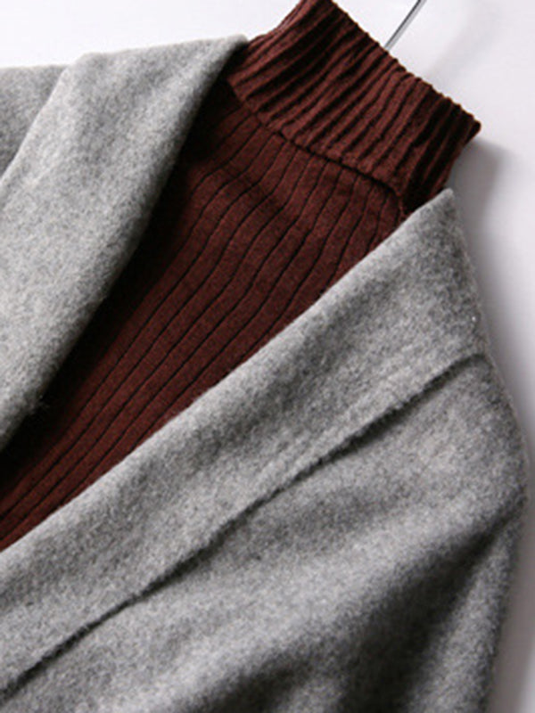 Keep Warm Solid Color Tasseled Shawl&Scarf