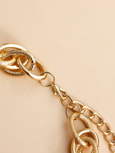 Solid Color Hollow Necklaces&Bracelet Accessories