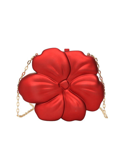 Chains Flower Shape Shiny Crossbody Bags