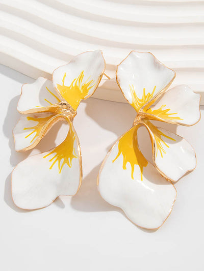 Flower Shape Drop Earrings