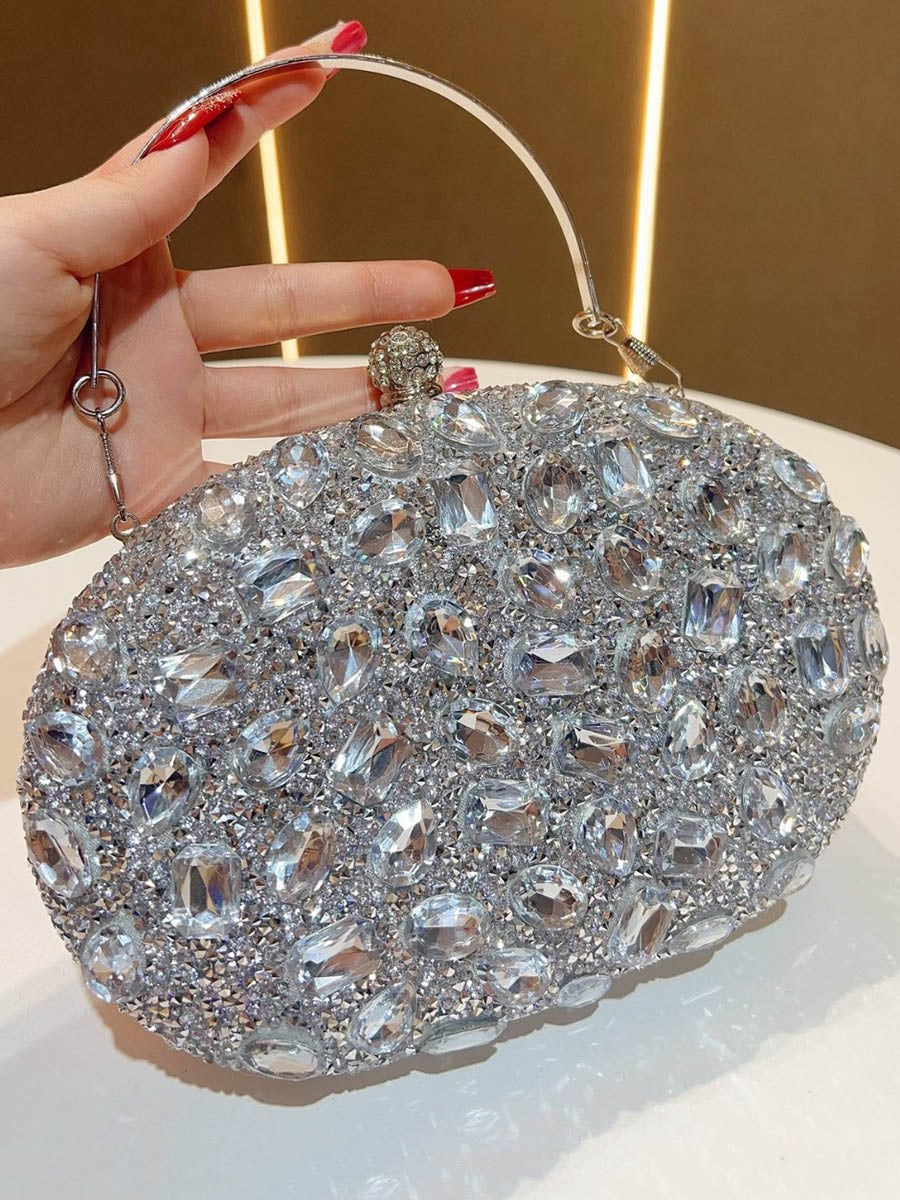 Chains Rhine Stones Evening Bags & Clutches Handbags