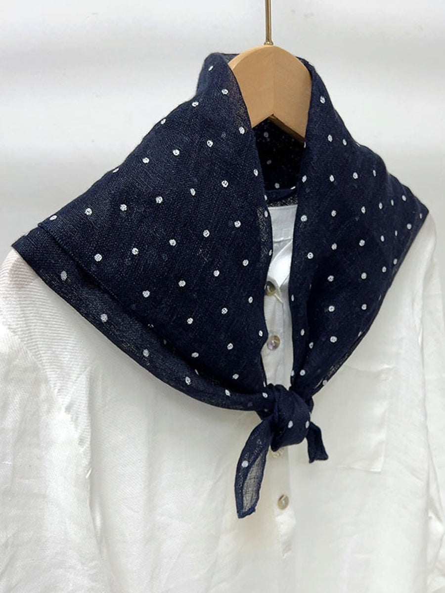 Women Casual Vintage Plaid Stripe Square Scarf