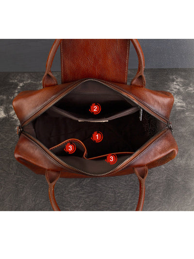 Women Vintage Genuine Leather Tote Bag Crossbag