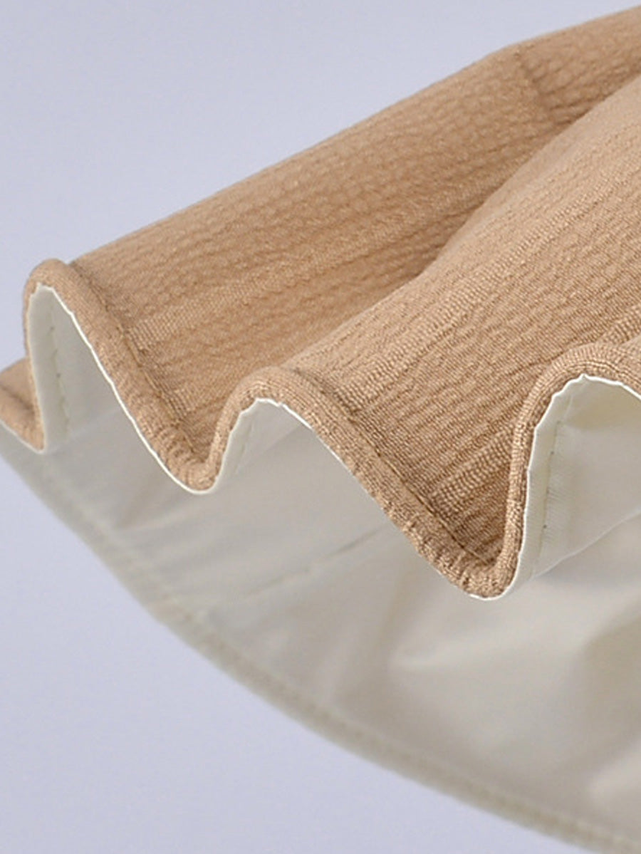 Women Summer Artsy Spliced Bowknot Sunproof Hat