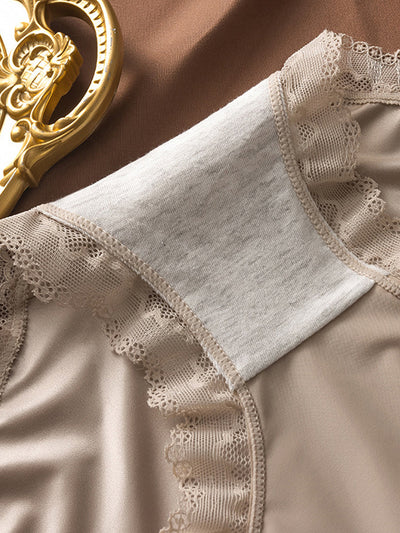 5 Pieces Women Artsy Lace High Waist Underwear