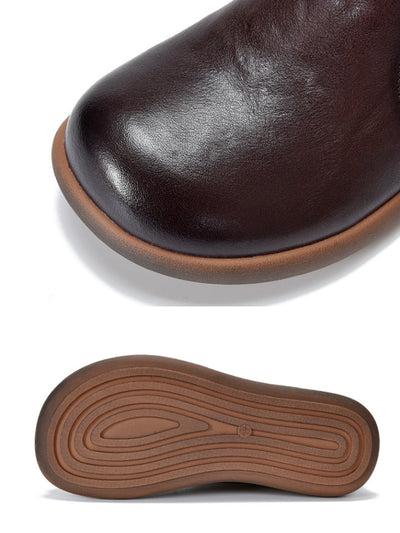 Women Vintage Genuine Leather Soft Ankle Boots