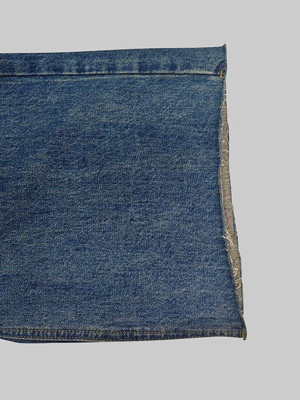 High Waisted Straight Leg Gradient Split-Joint Jean Pants Bottoms