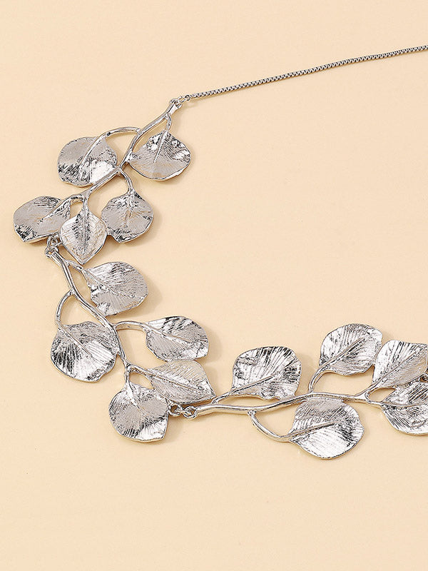 Leaves Shape Solid Color Necklaces Accessories