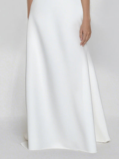 Batwing Sleeves Solid Color Split-Joint V-Neck Evening Dresses Maxi Dresses