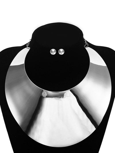 Geometric Necklaces Accessories + Earrings Accessories + Bracelet Accessories Three Pieces Set