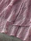 Vintage Loose Embroidered Lace Hollow Blouse