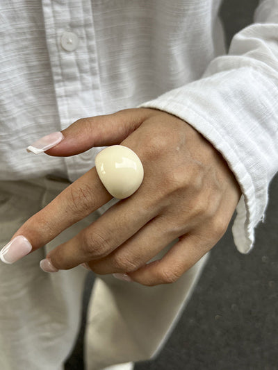 Geometric Solid Color Rings Accessories