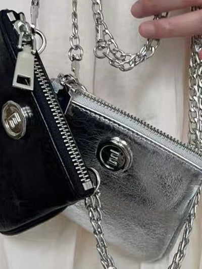 Chains Shiny Split-Joint Bags Accessories Crossbody Bags