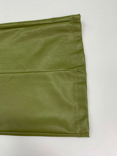 High Waisted Loose Pleated Pockets Split-Joint Pants Trousers