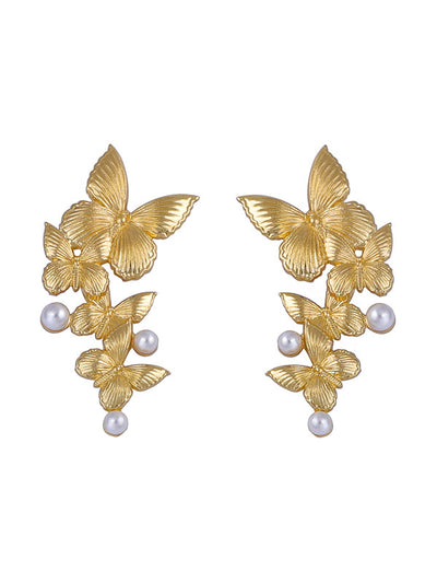 Butterfly Shape Shiny Earrings Accessories