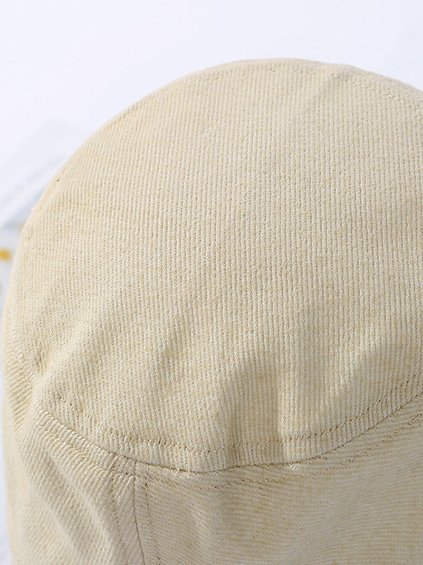 Going Out Solid Color Sun Protection Fisherman Hat