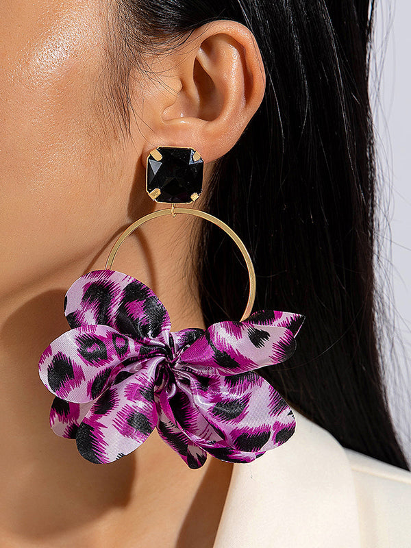 Hollow Leopard Split-Joint Earrings Accessories