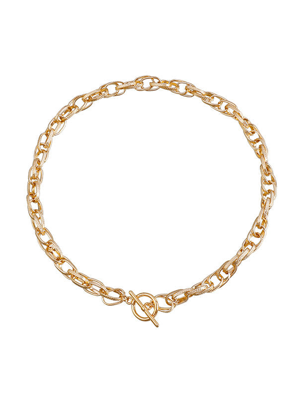 Chains Hollow Solid Color Dainty Necklace Necklaces Accessories