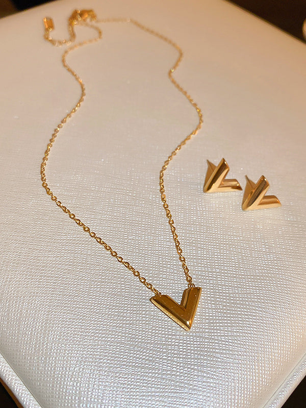 Geometric Solid Color Necklaces Accessories