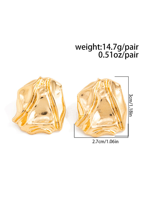 Irregularity Shiny Earrings Accessories