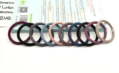 fashion solid color cloth hair tie