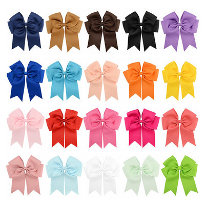 new korean ribbed satin fishtail double-layer bow hairpin