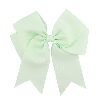 new korean ribbed satin fishtail double-layer bow hairpin