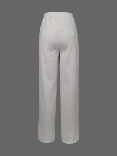 Loose Drawstring Striped Casual Pants Bottoms Trousers