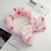 fashion stripe polka dots flannel bowknot hair band 1 piece