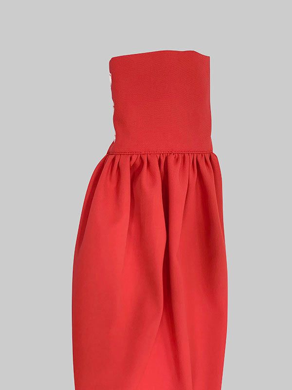 Long Sleeves Loose Buttoned Hollow Solid Color Split-Joint Round-Neck Maxi Dresses