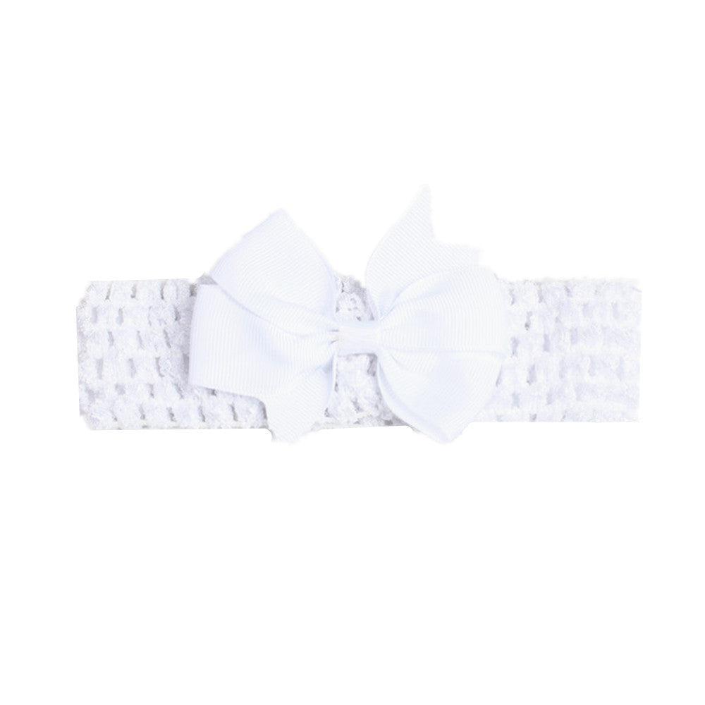 fashion bow knot polyester cotton hollow out hair band