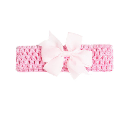 fashion bow knot polyester cotton hollow out hair band