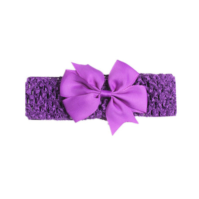 fashion bow knot polyester cotton hollow out hair band