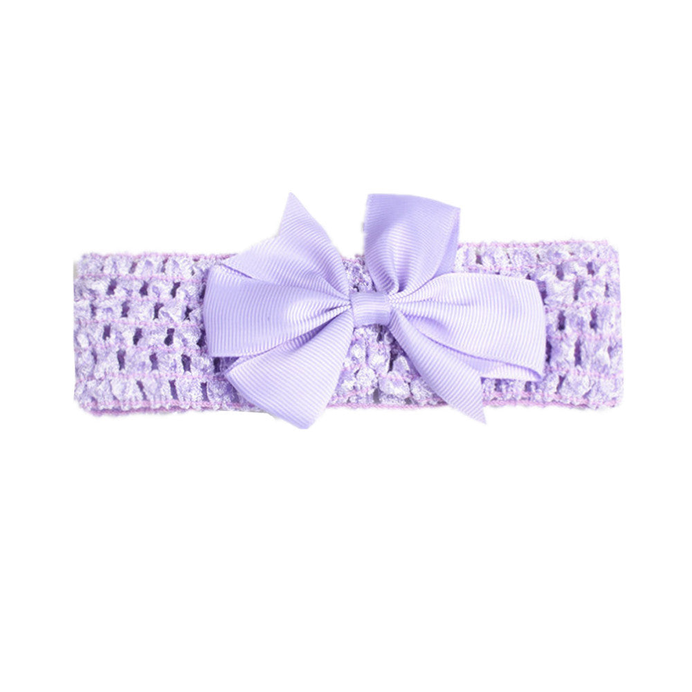 fashion bow knot polyester cotton hollow out hair band