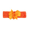 fashion bow knot polyester cotton hollow out hair band
