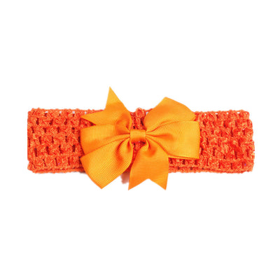 fashion bow knot polyester cotton hollow out hair band
