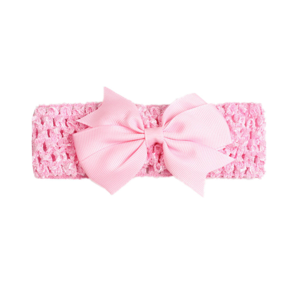 fashion bow knot polyester cotton hollow out hair band