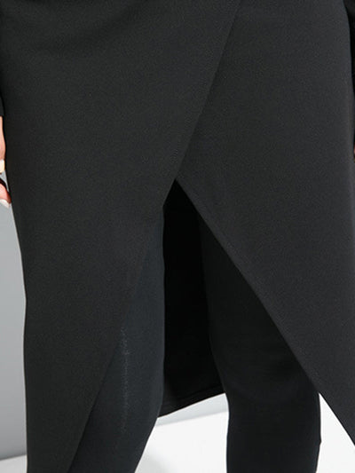 False Two Solid Split-Joint Culotte