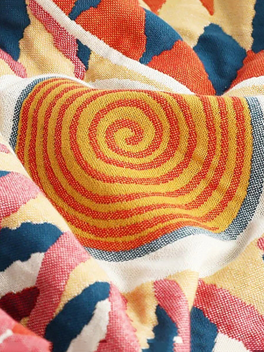 5 Layers Cotton Queen Throw Bed Cover 100% cotton Muslin Sofa Throw Boho Decor